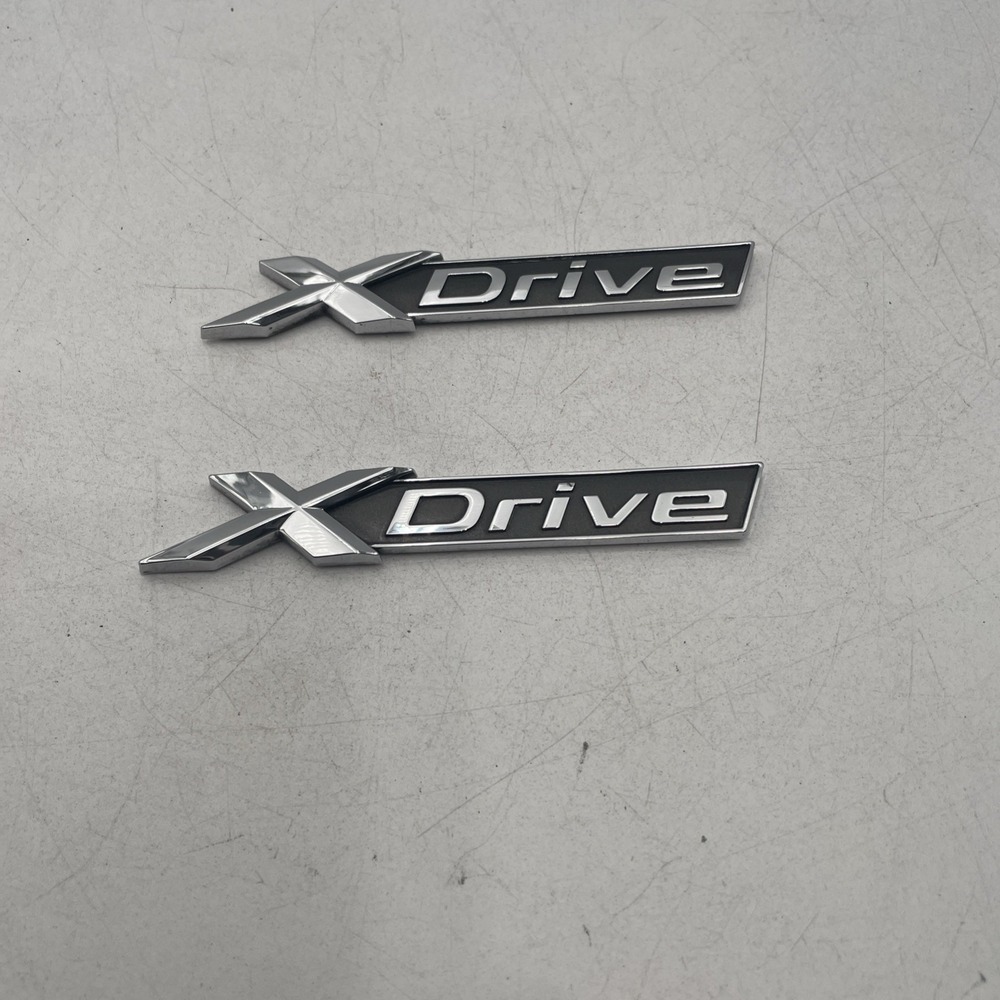 BMW XDrive Gloss Emblem Left and Right Side Excellent Condition